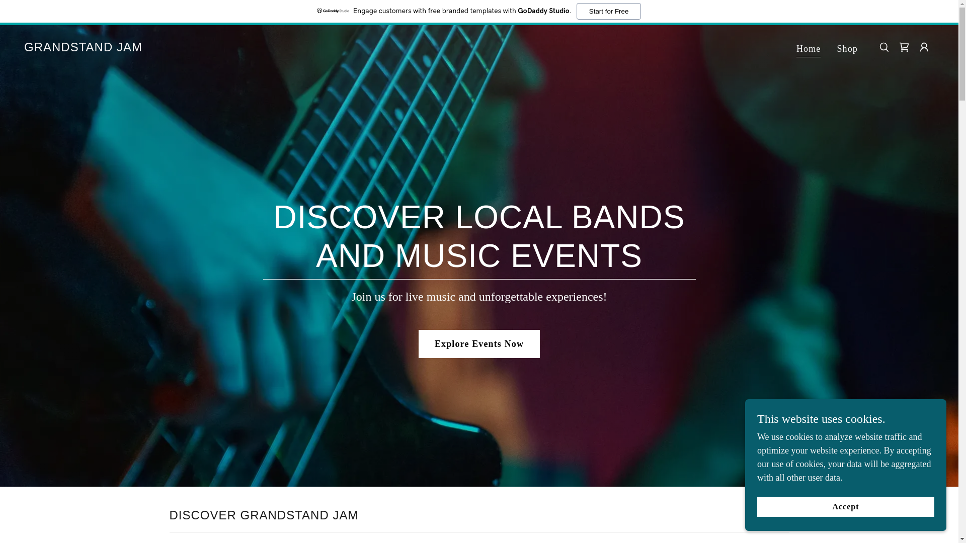 website screenshot of https://grandstandjam.net/