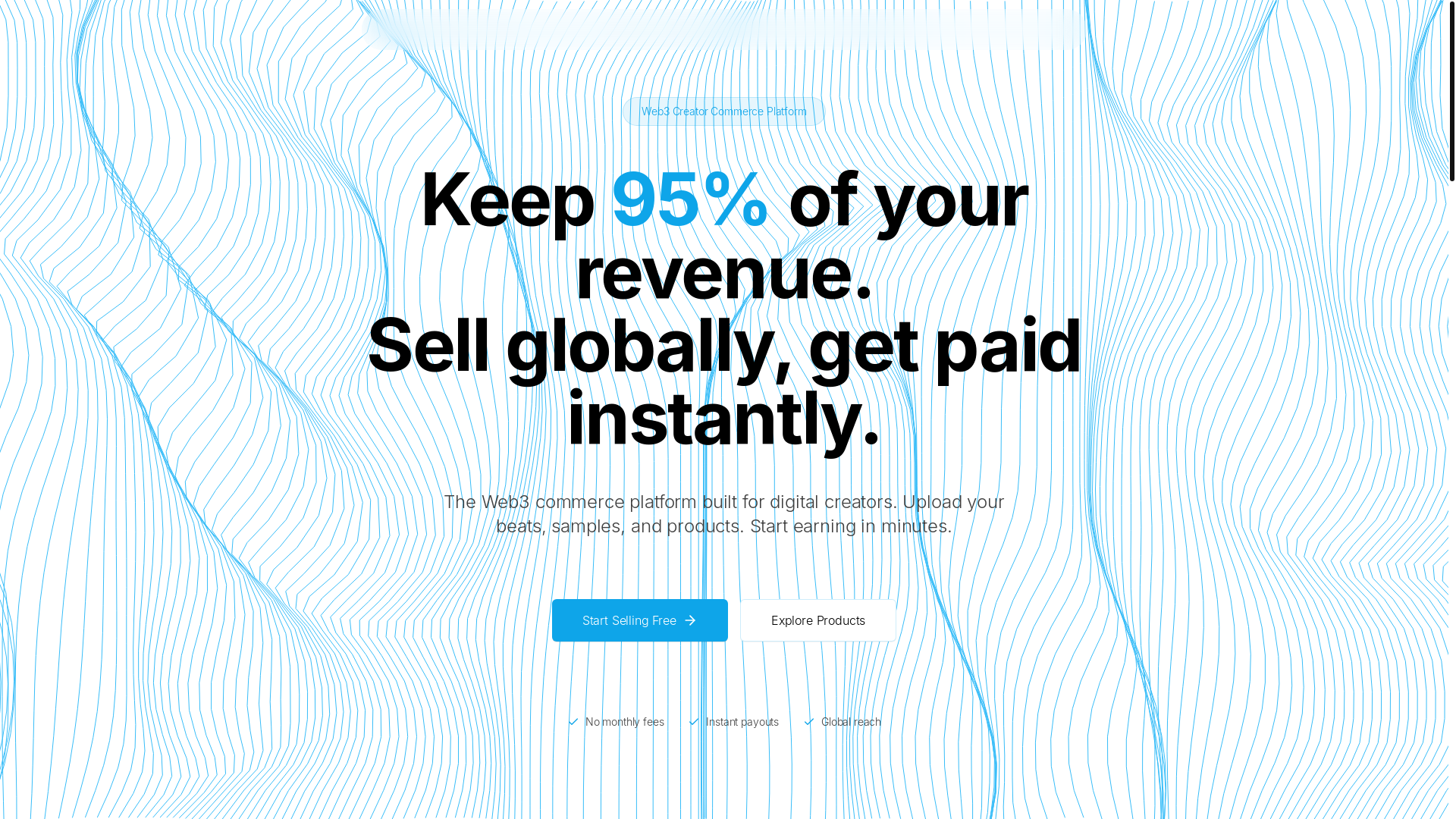 website screenshot of https://forlarge.app/