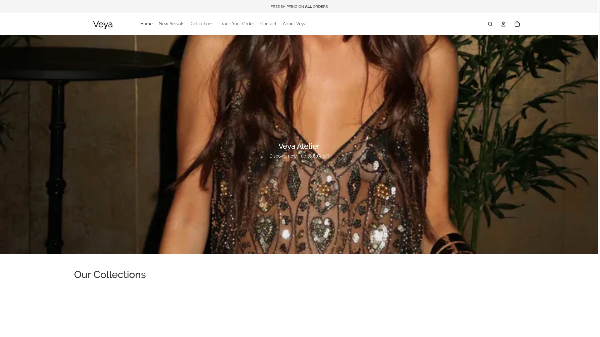 website screenshot of https://veya-atelier.com/