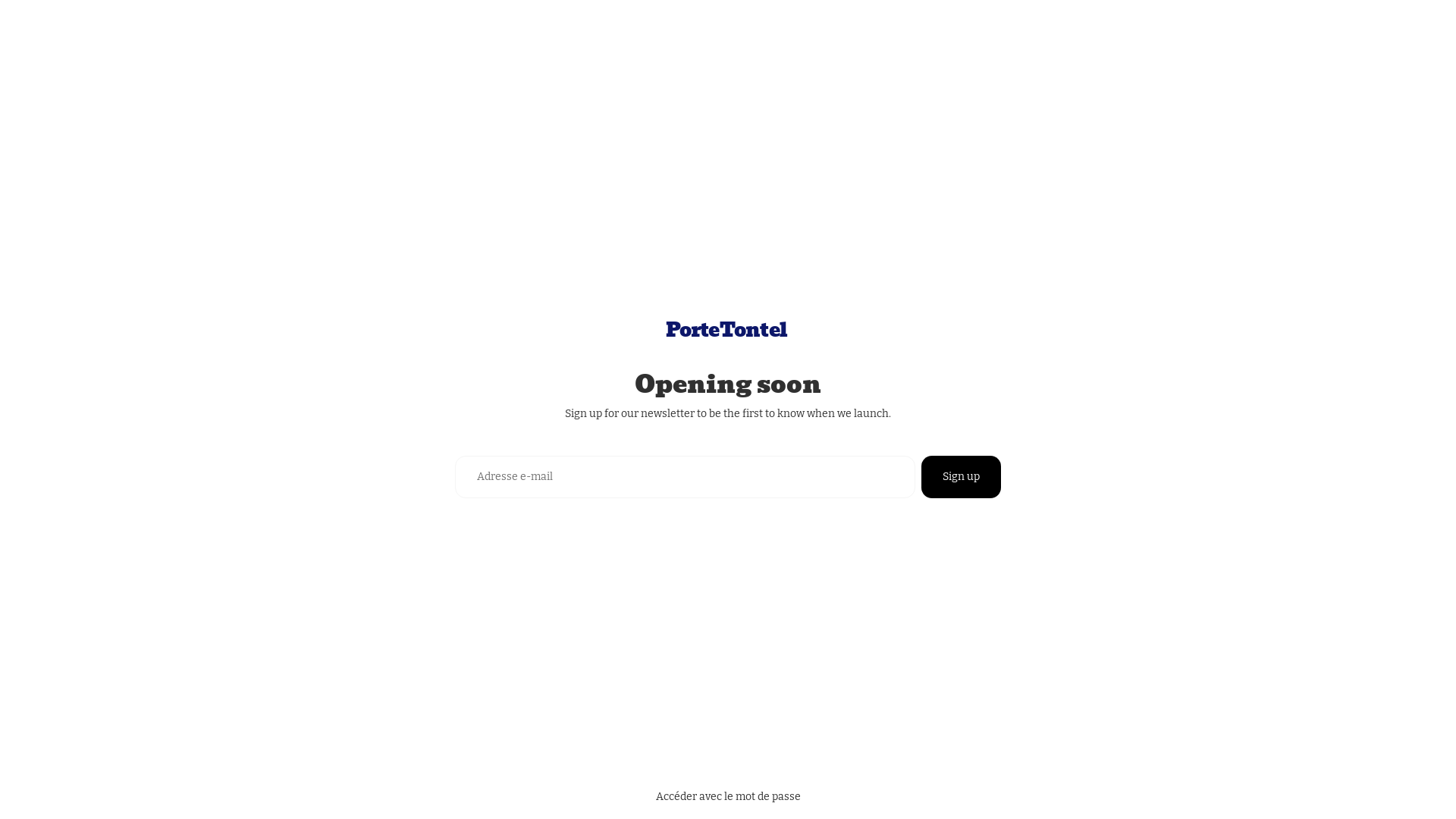 website screenshot of https://portetontel.com/