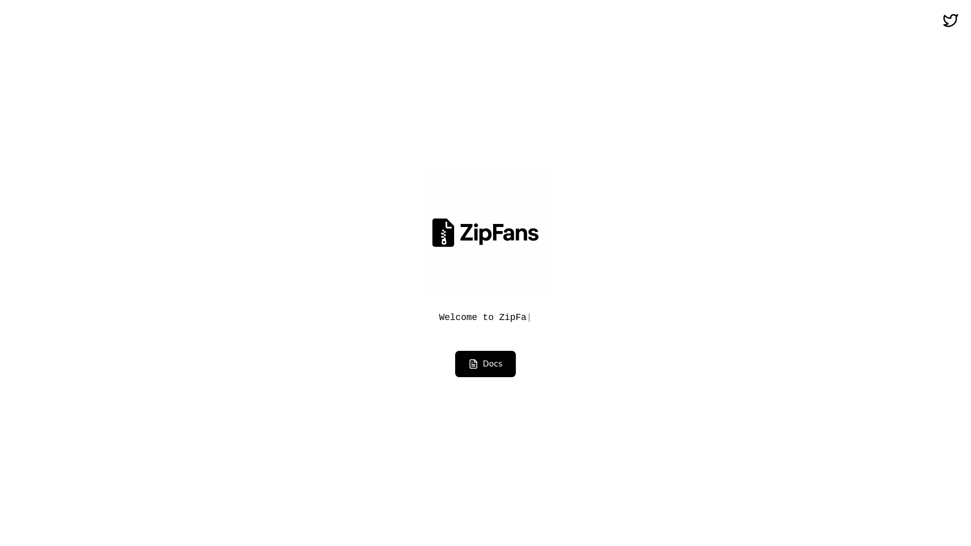 website screenshot of https://zipfans.xyz/