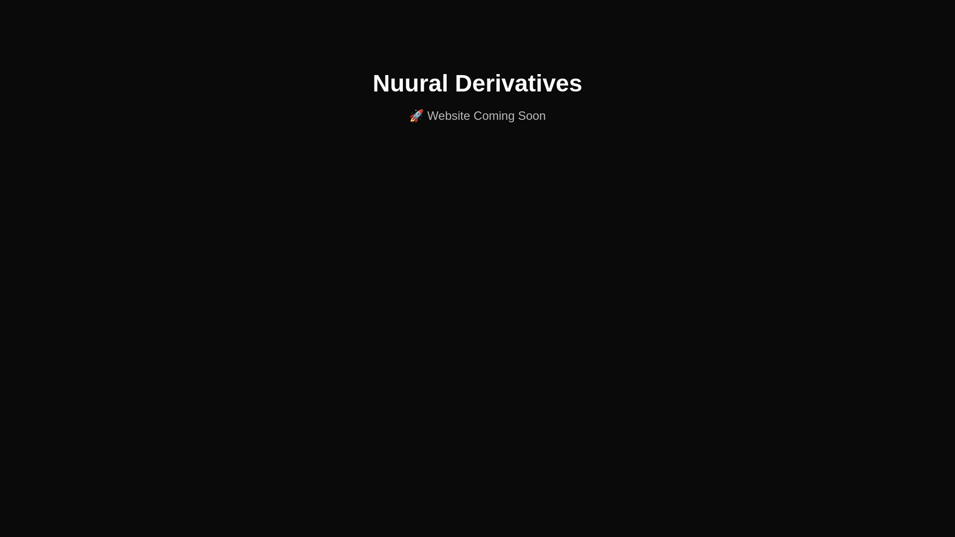 website screenshot of https://neuralderivatives.pages.dev/