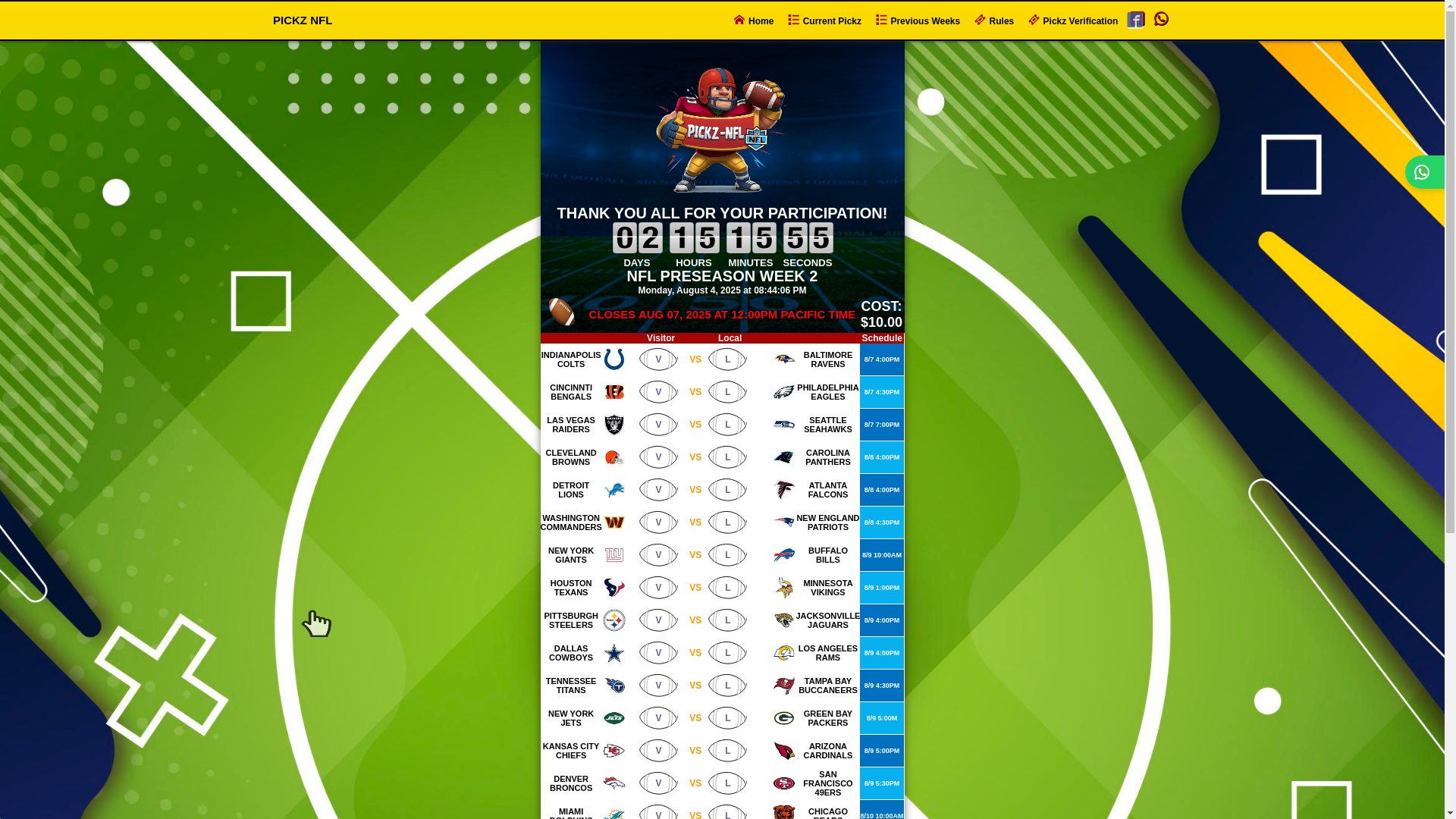 website screenshot of https://nflarkansas.com/