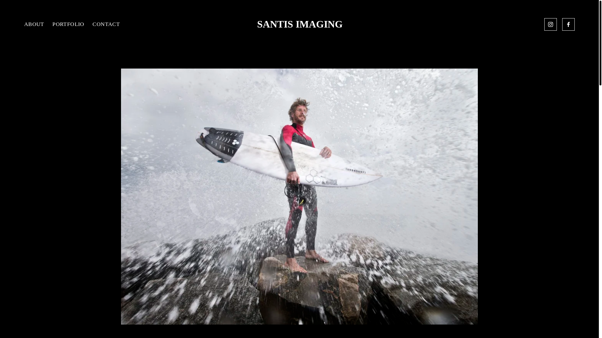 website screenshot of https://santisimaging.org/