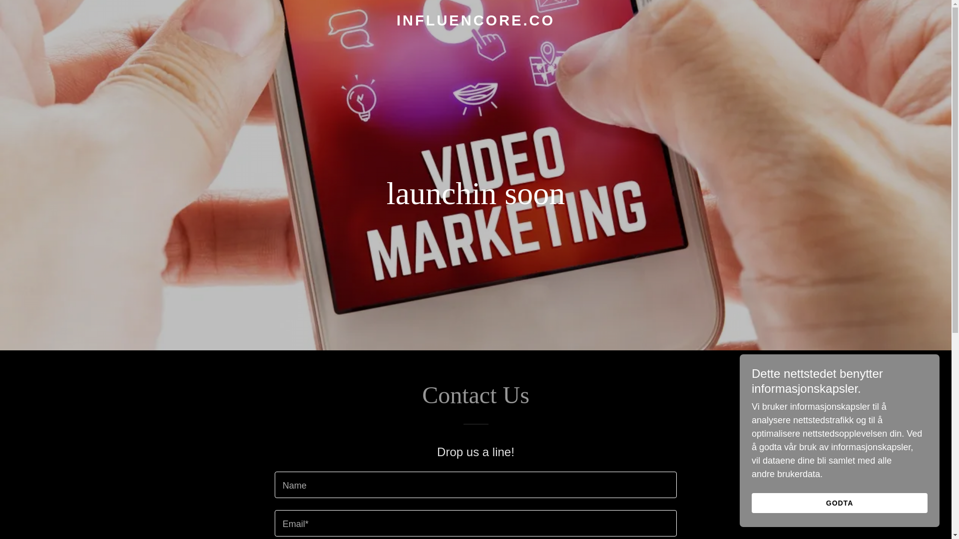 website screenshot of https://influencore.co/