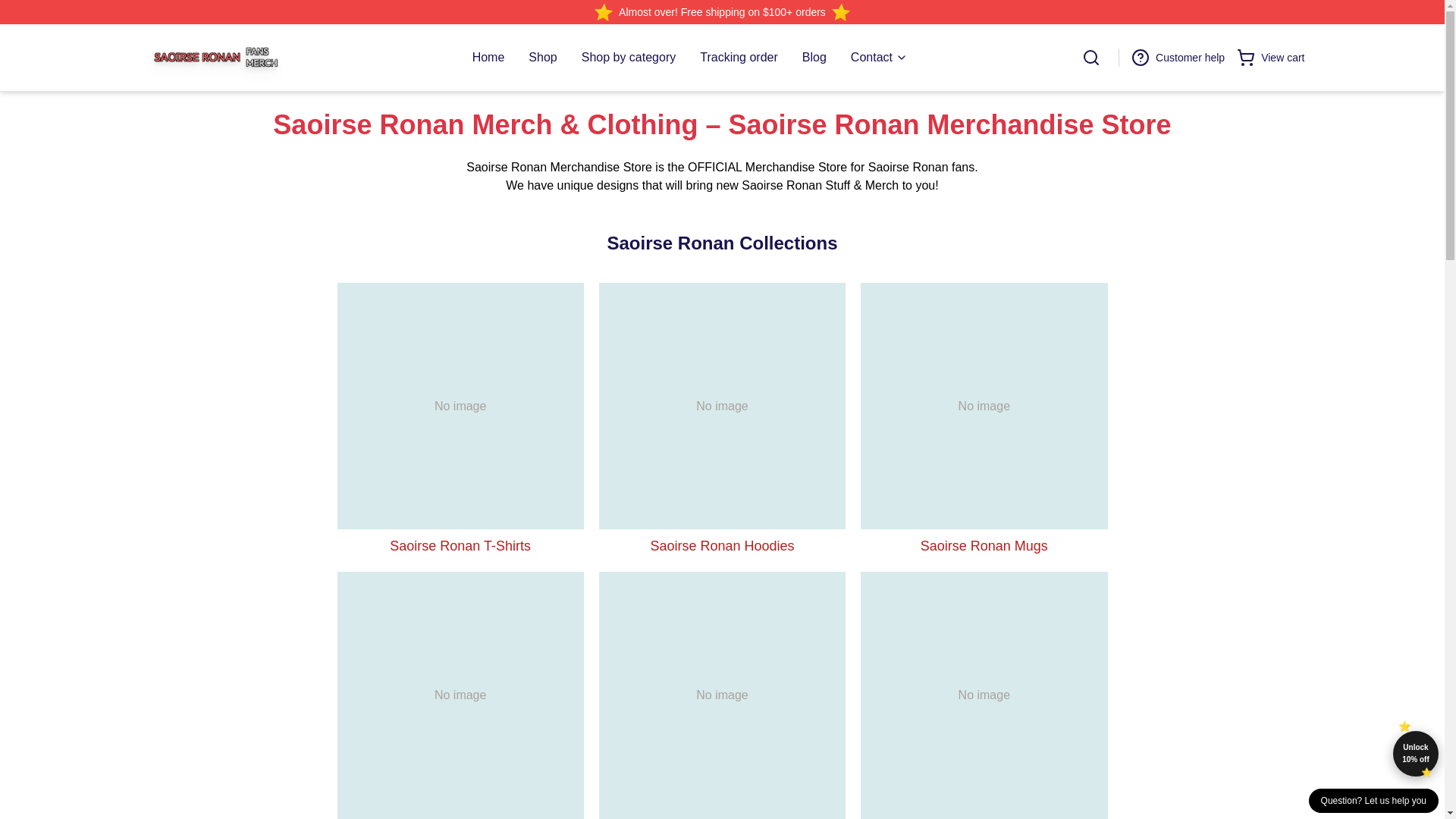 website screenshot of https://saoirseronan.shop/