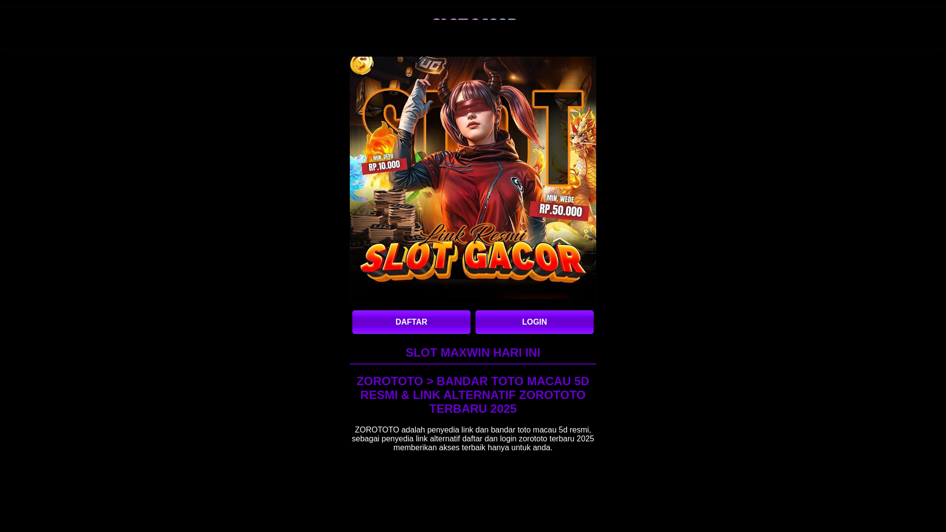 website screenshot of https://ampresmi-zorototo2.pages.dev/