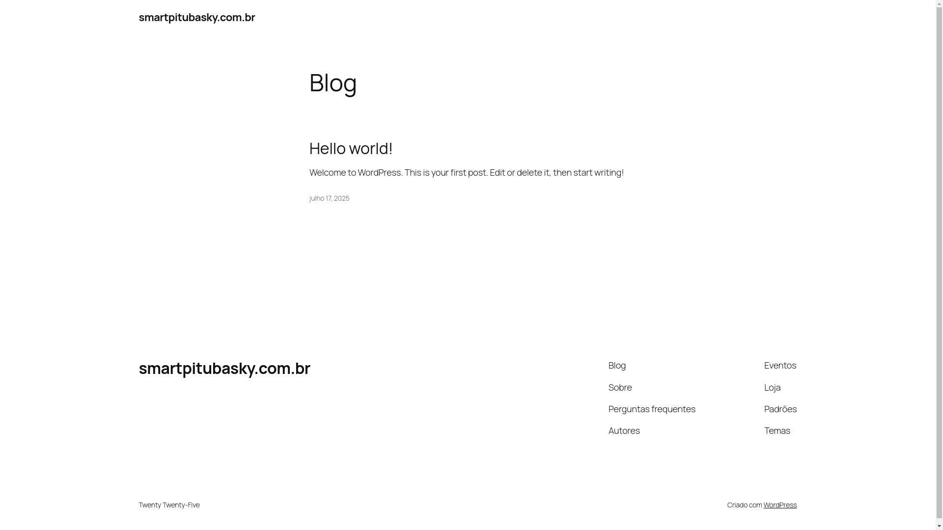 website screenshot of https://smartpitubasky.com.br/