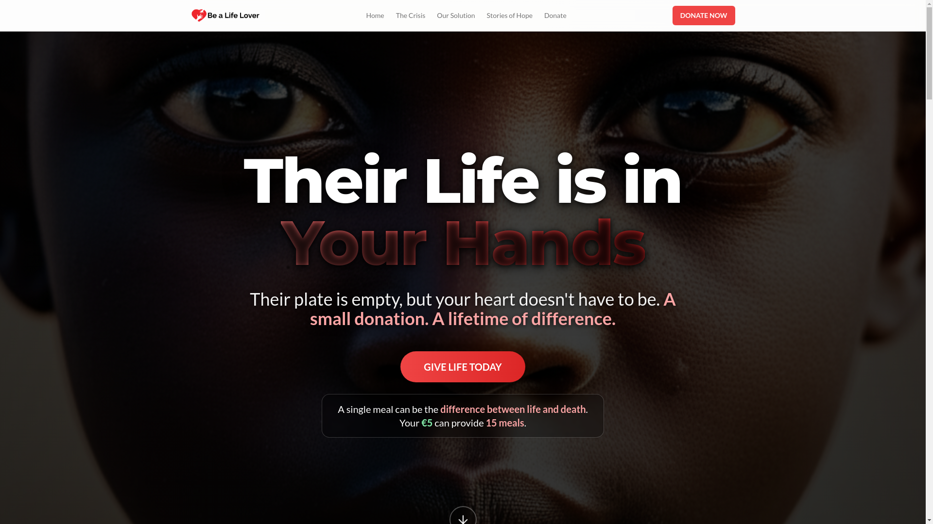 website screenshot of https://lifeloversnation.com/