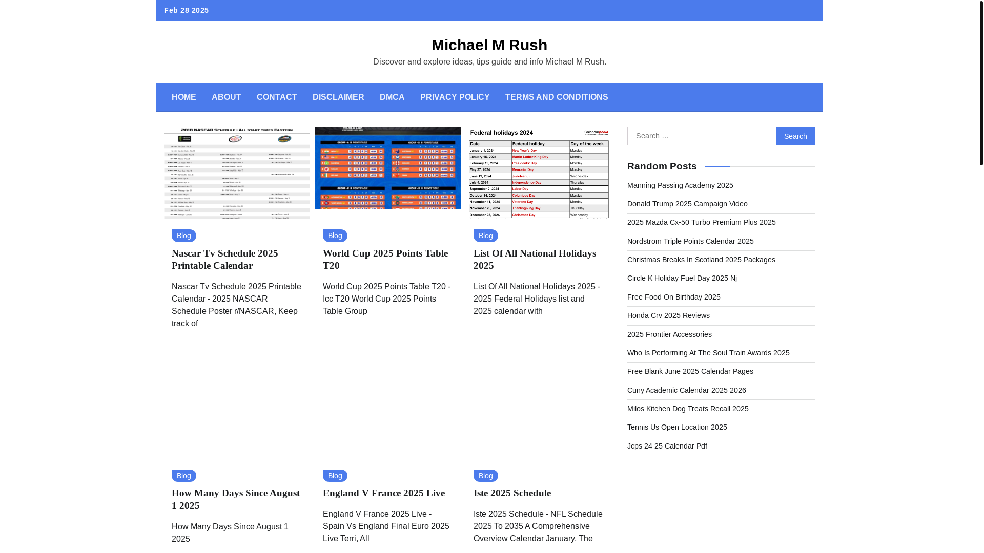 website screenshot of https://michaelmrusha.pages.dev/
