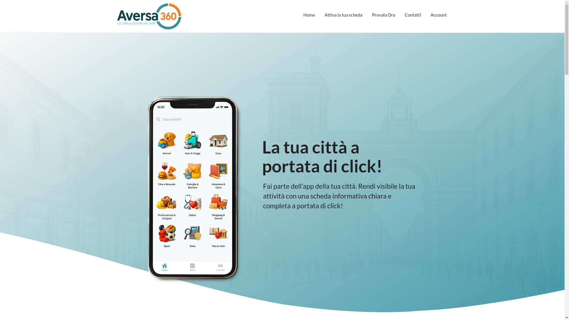 website screenshot of https://aversa360.it/