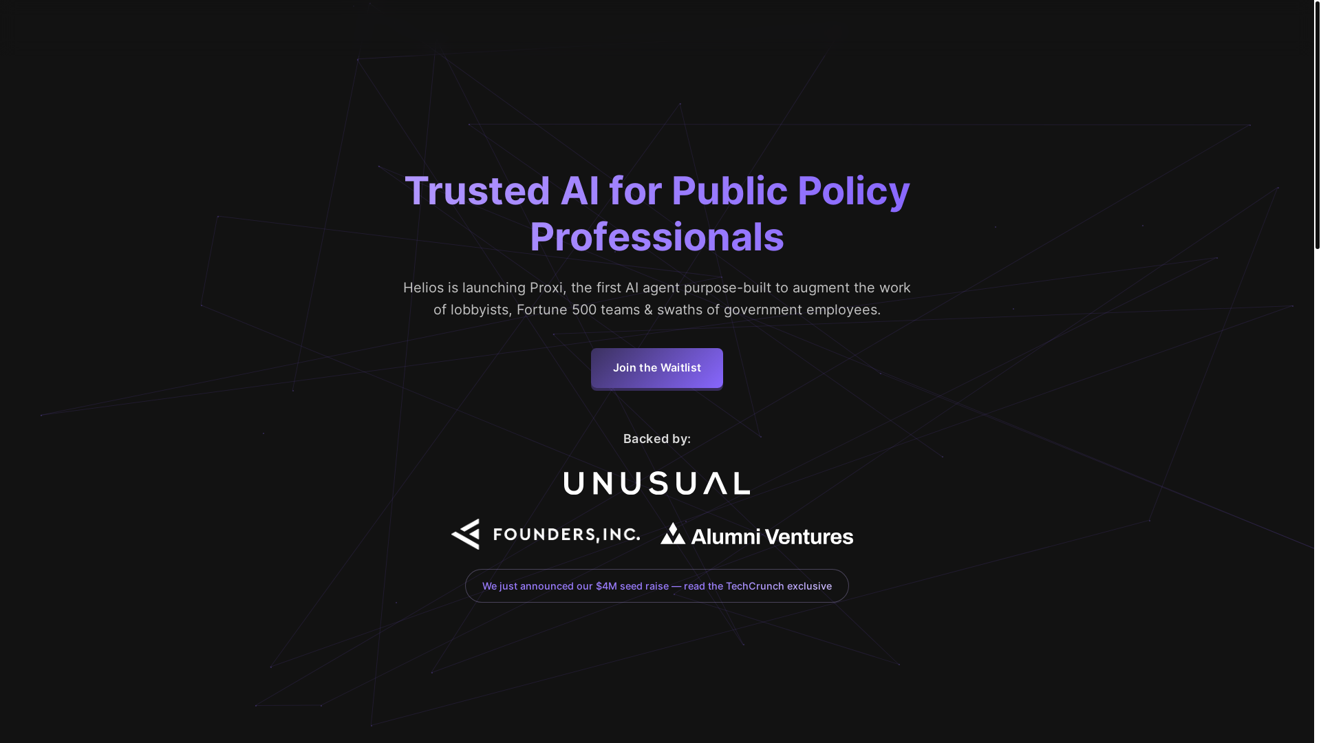website screenshot of https://heliosintel.cloud/