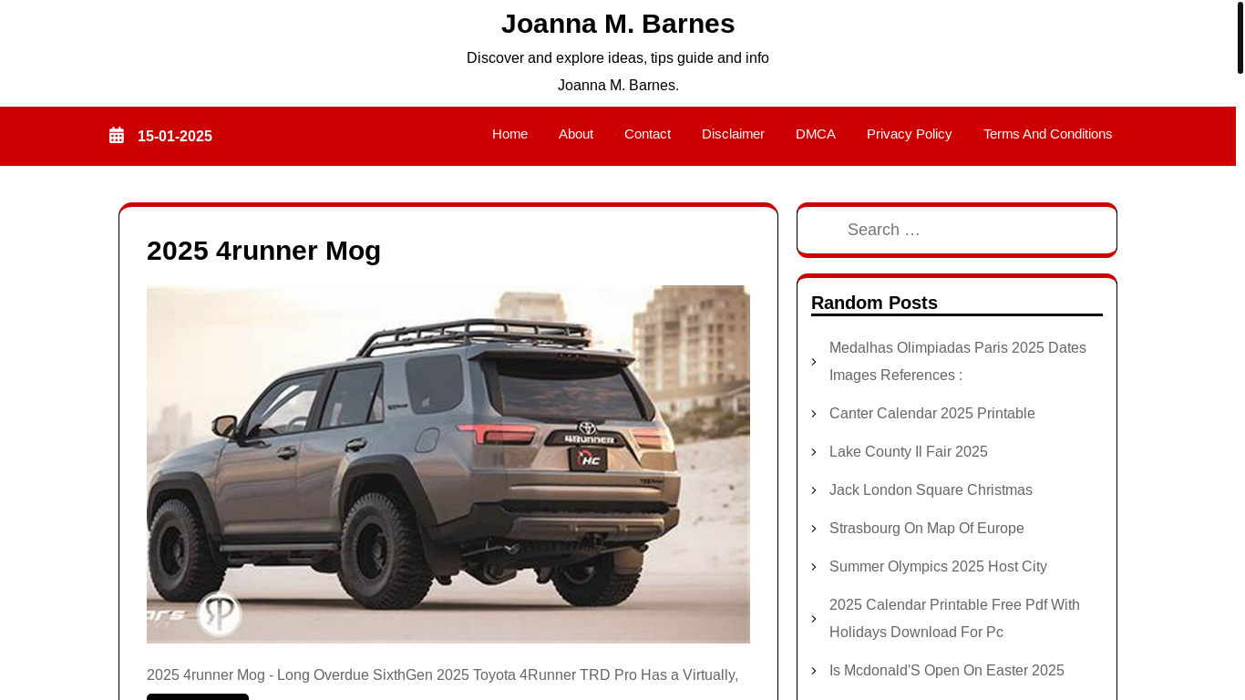 website screenshot of https://joannambarnes.pages.dev/