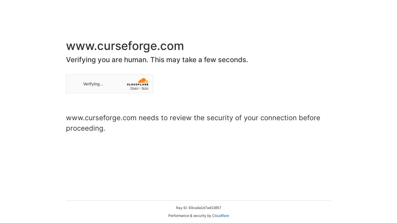 website screenshot of https://www.curseforge.com/minecraft