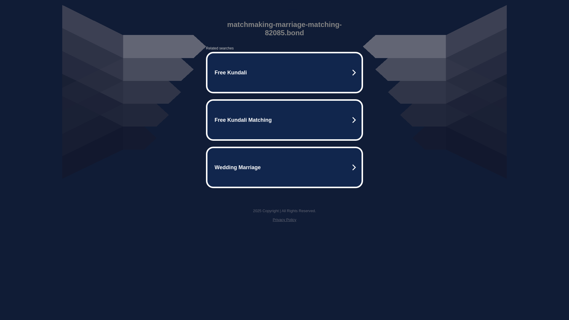 website screenshot of https://matchmaking-marriage-matching-82085.bond/