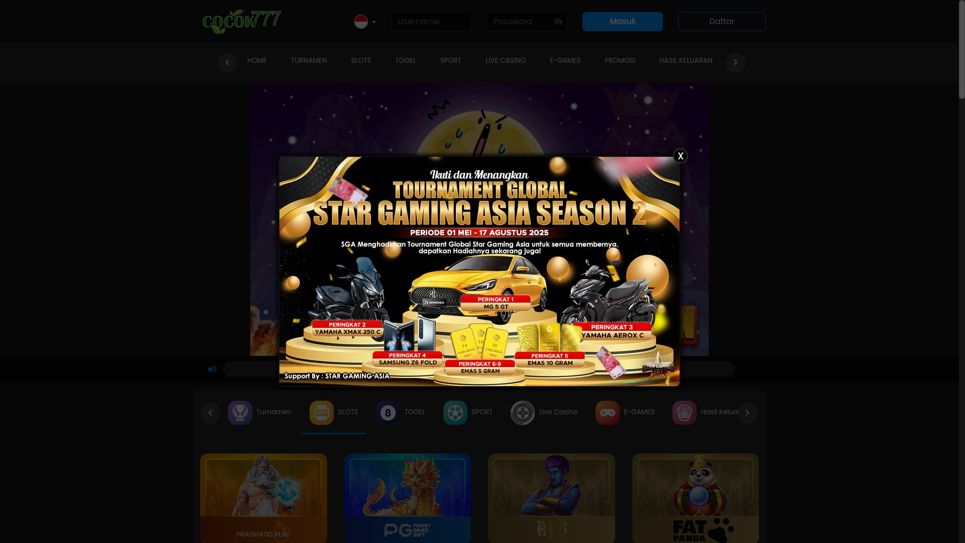 website screenshot of https://temancocok2.com/