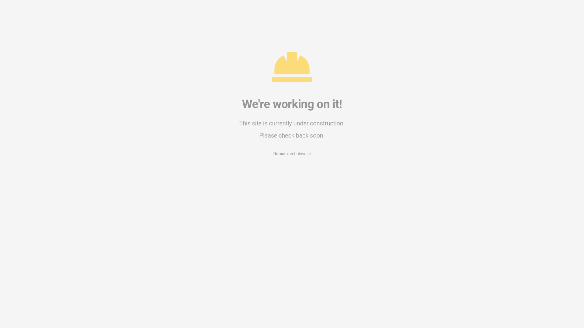 website screenshot of https://echohive.nl/