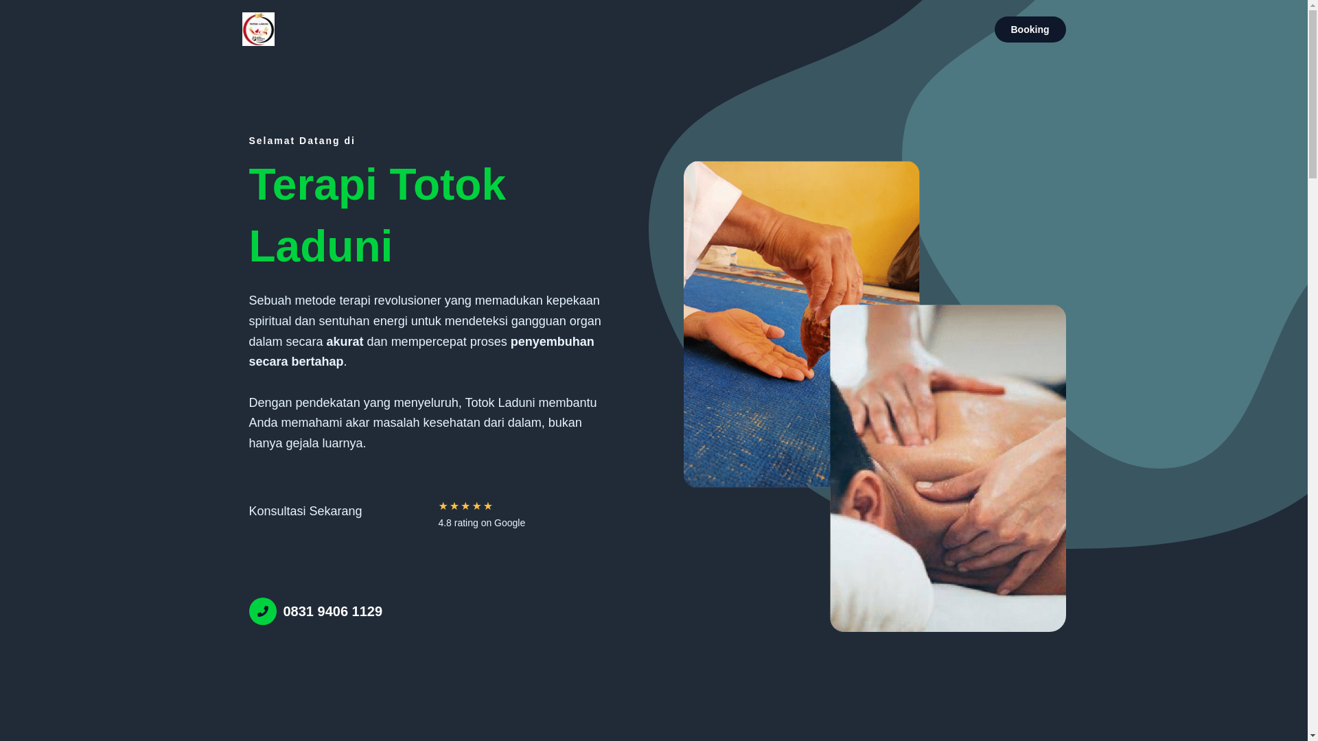 website screenshot of https://rumahterapiholistikkaro.my.id/