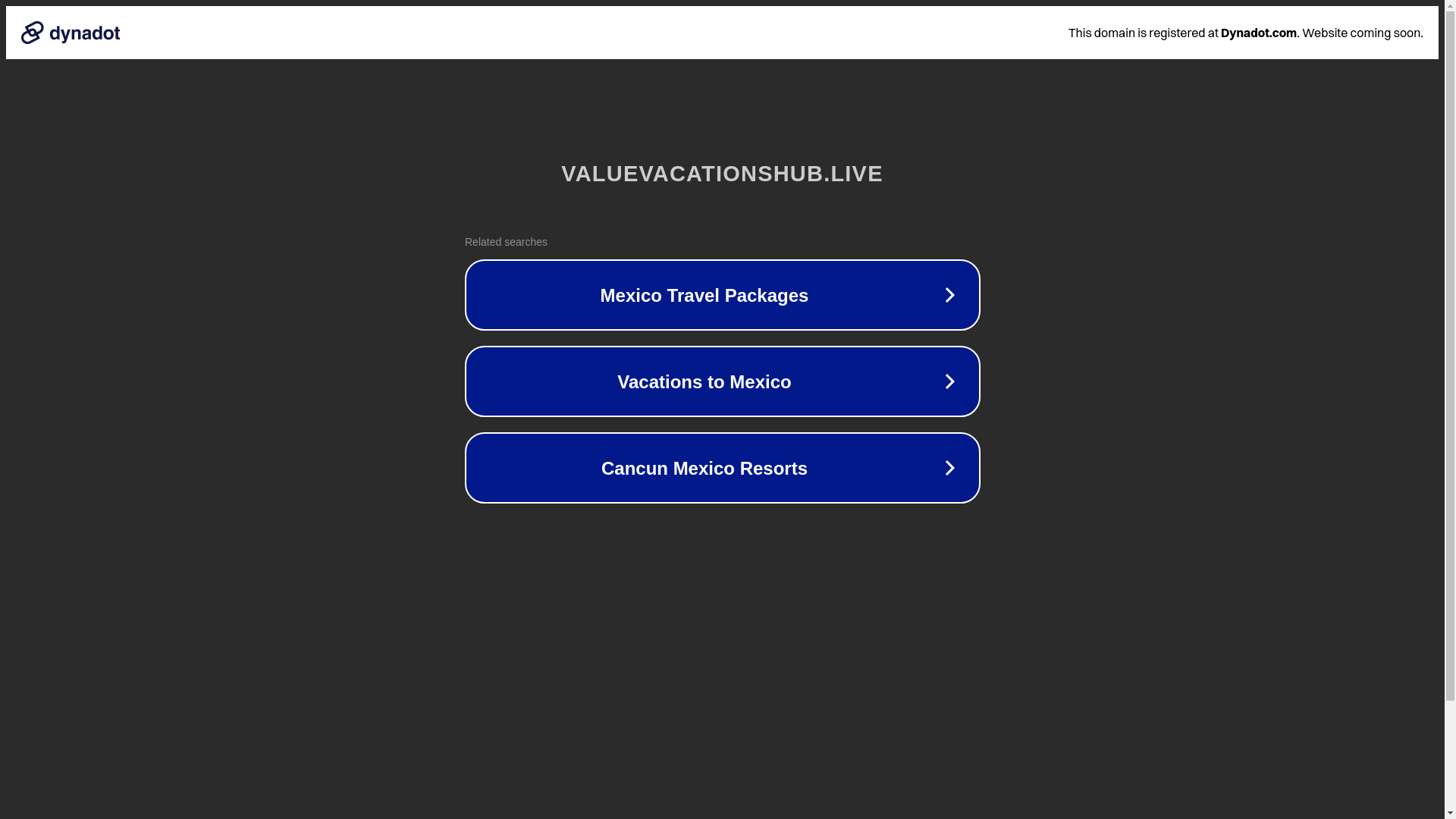 website screenshot of https://valuevacationshub.live/