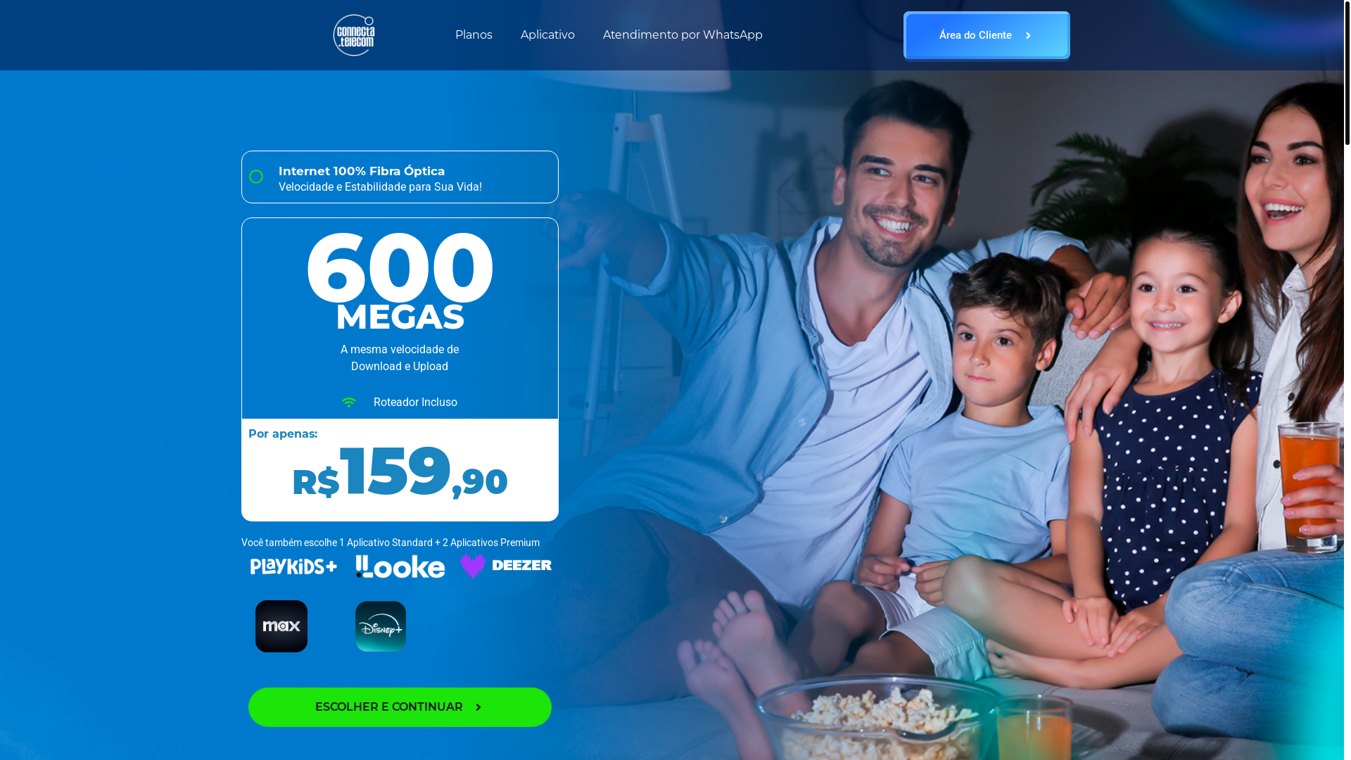website screenshot of https://connectamovel.com.br/