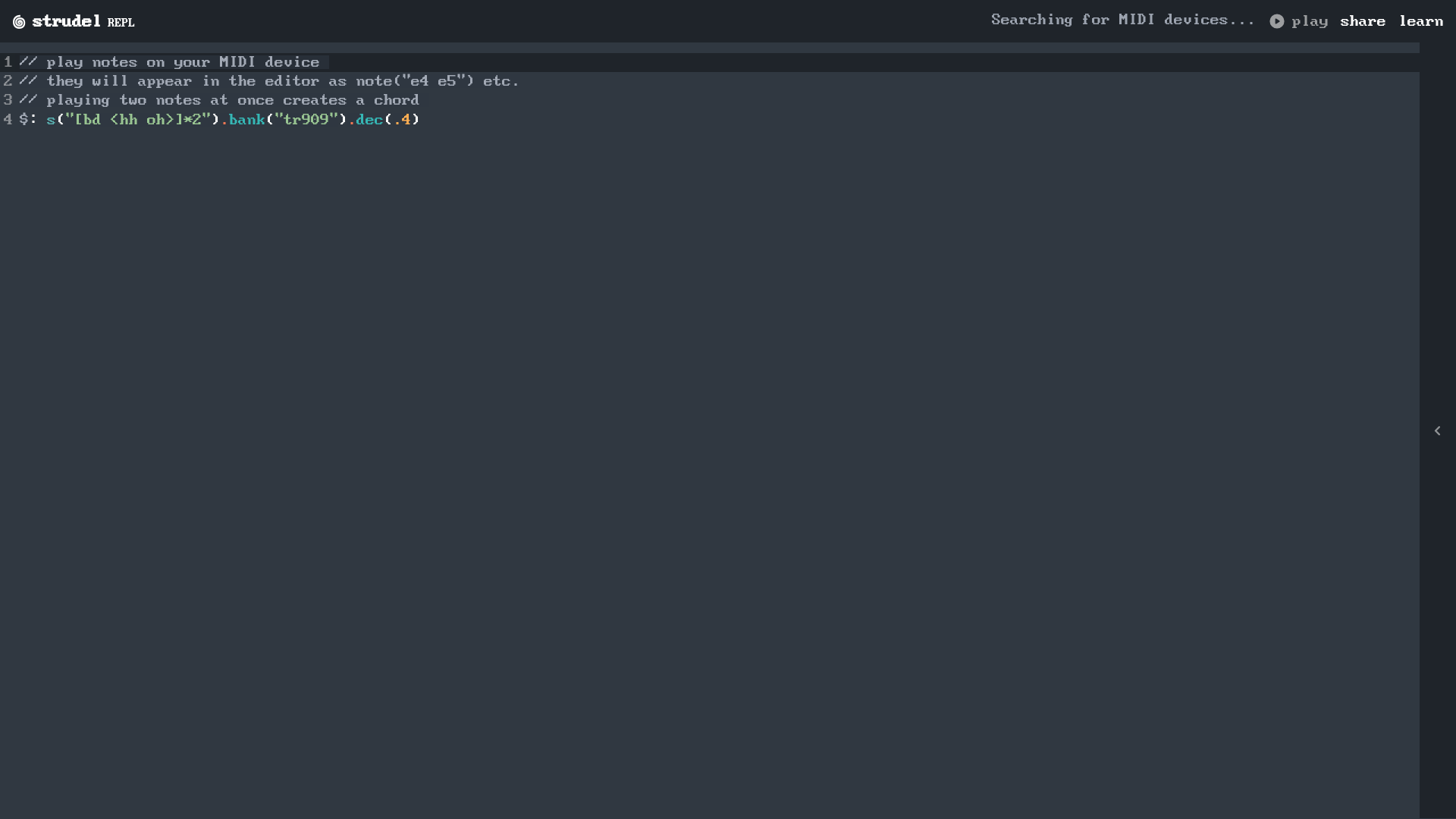 website screenshot of https://strudel-sven-zone.pages.dev/