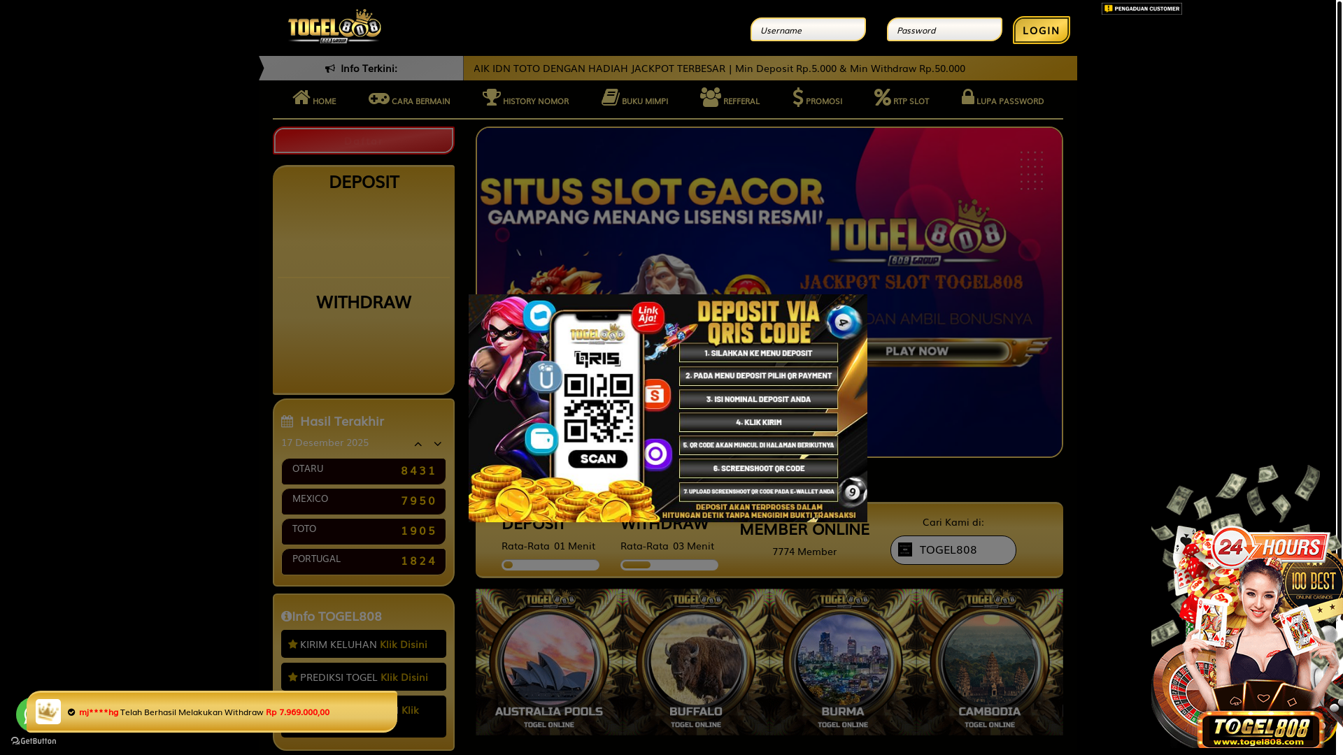 website screenshot of https://bluemoon808.live/