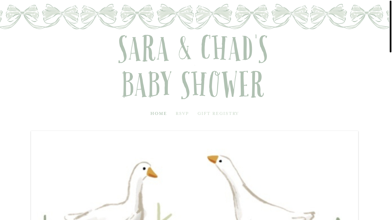 website screenshot of https://celebratebabyhargrove.com/