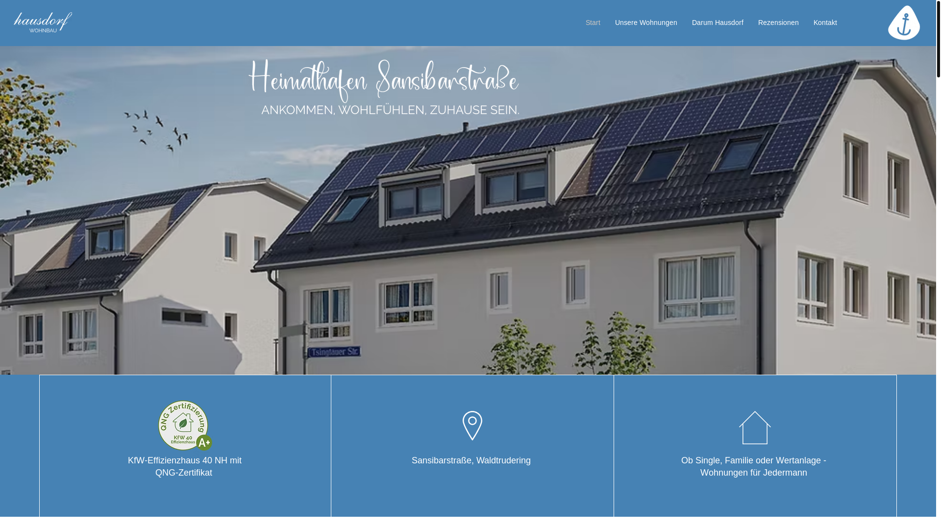 website screenshot of https://heimathafen-sansibar.de/