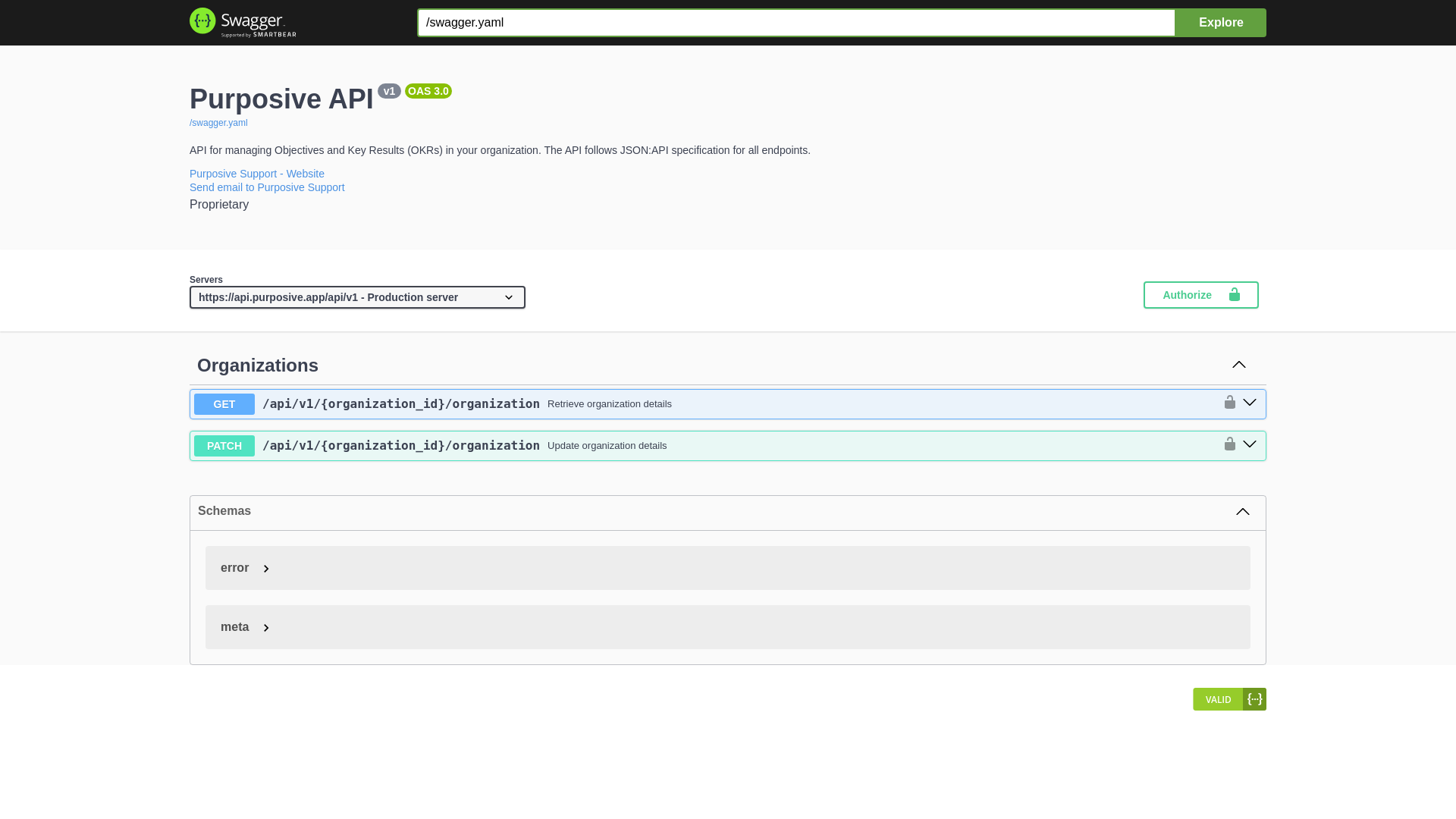 website screenshot of https://purposive-api-docs.pages.dev/