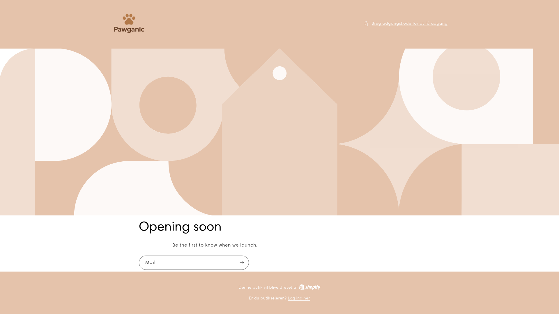 website screenshot of https://pawganicgroup.store/