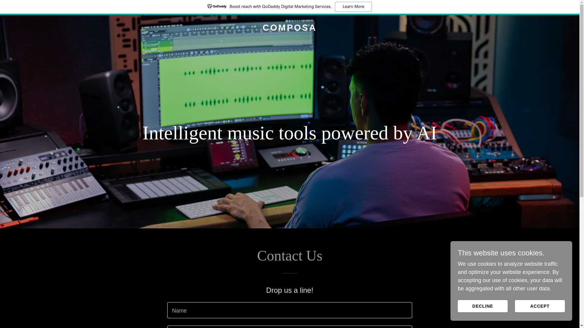 website screenshot of https://composa.io/