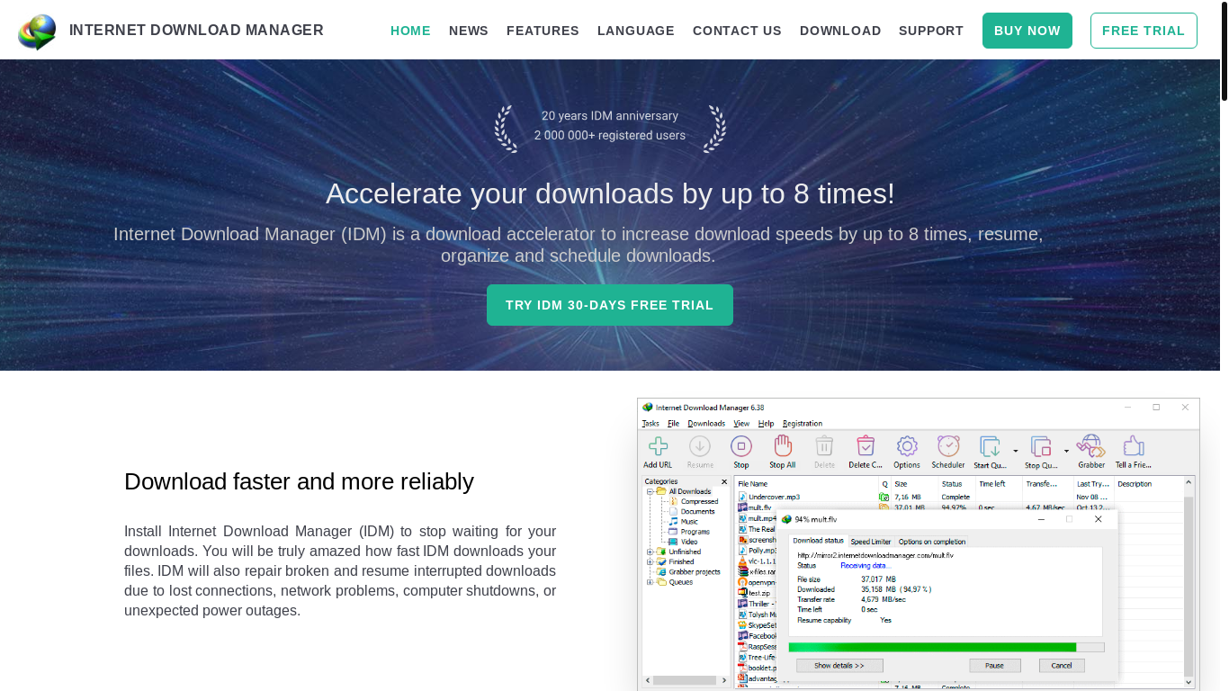 website screenshot of https://registeridm.com