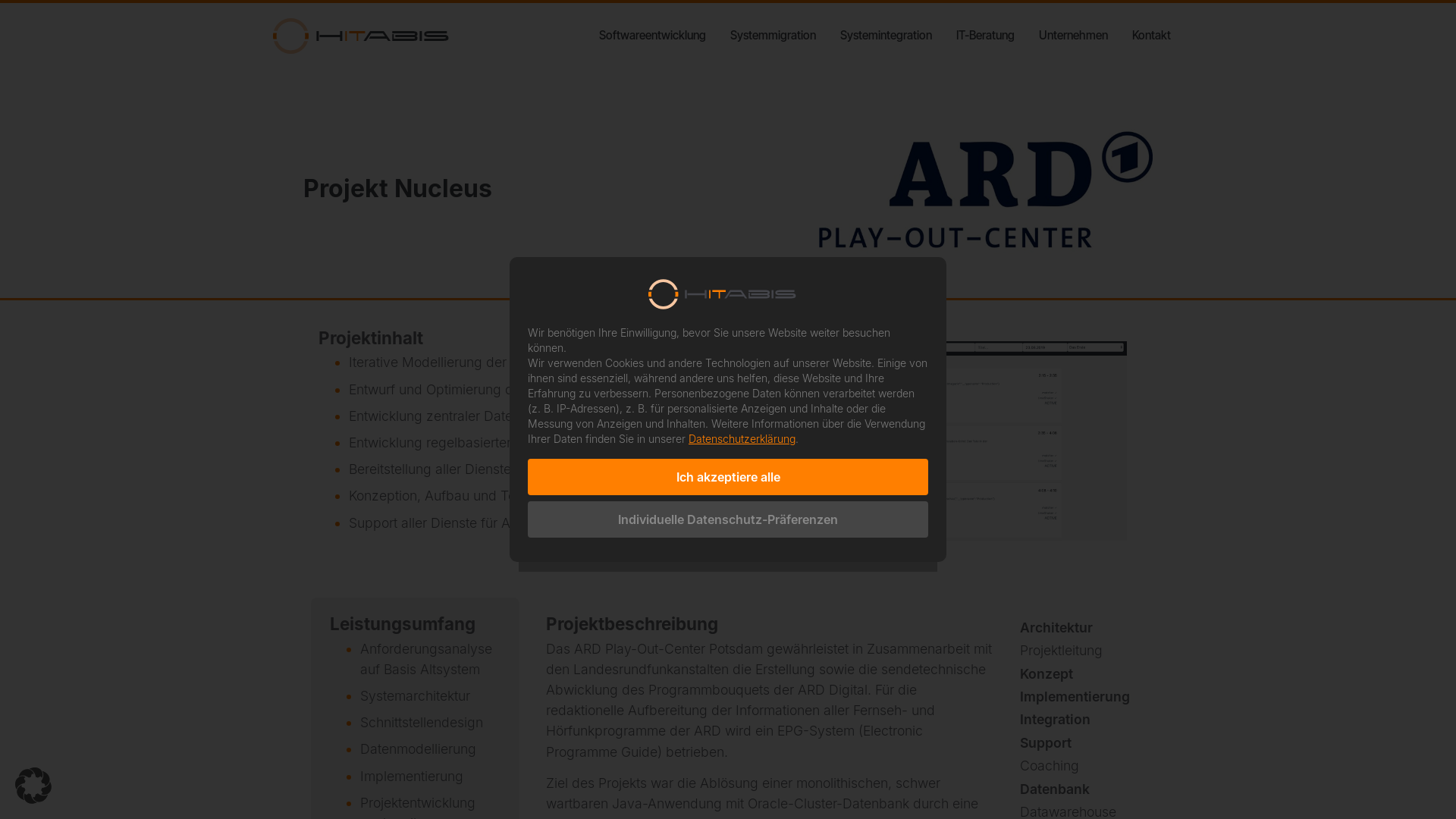 website screenshot of https://www.hitabis.de/nucleus/
