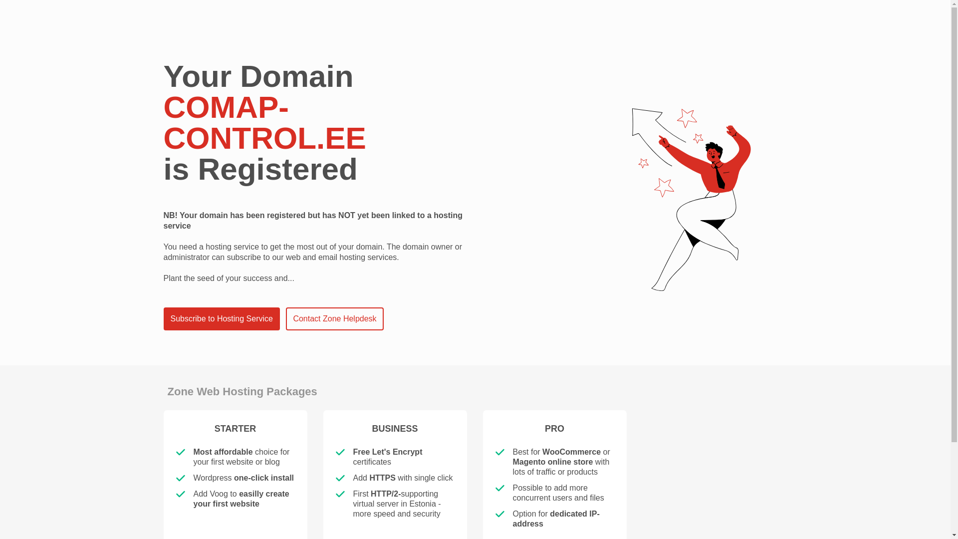 website screenshot of https://comap-control.ee/