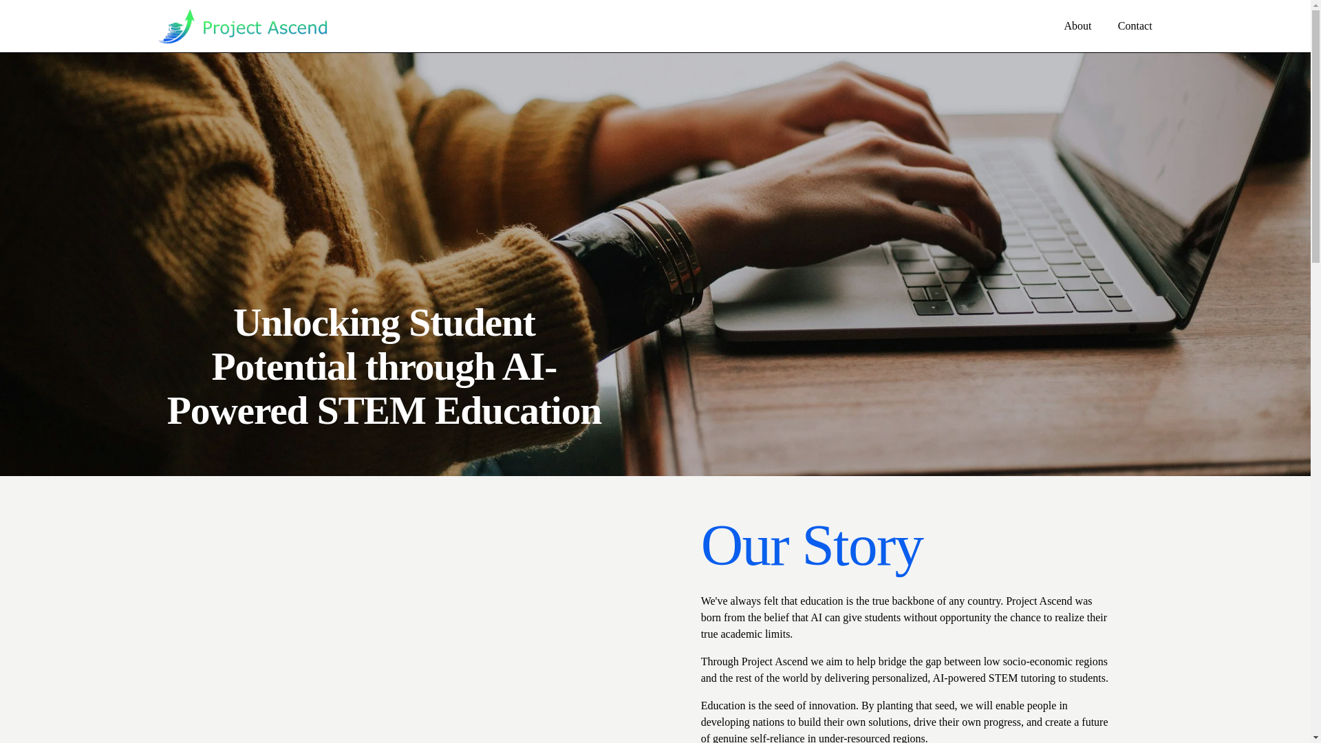 website screenshot of https://project-ascend.com.au/