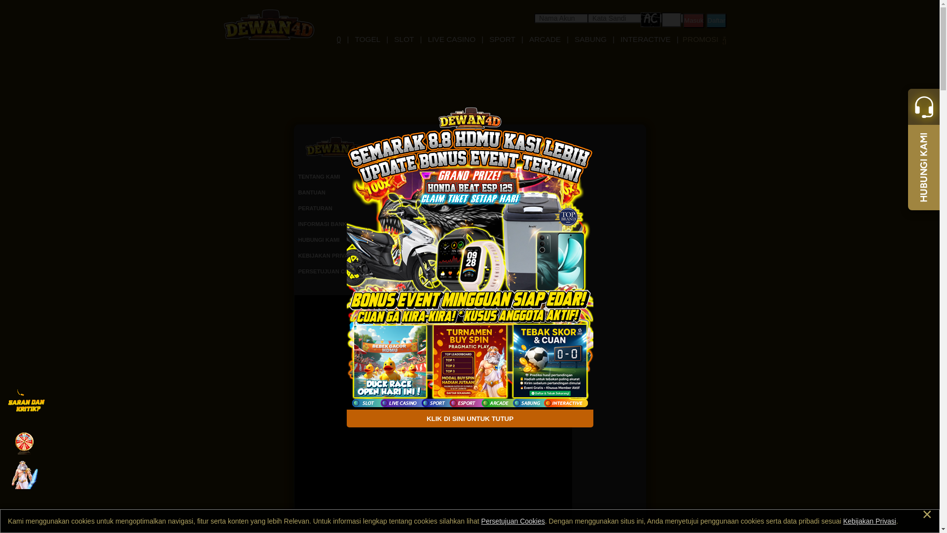 website screenshot of https://dewan4dskyhigh.com/