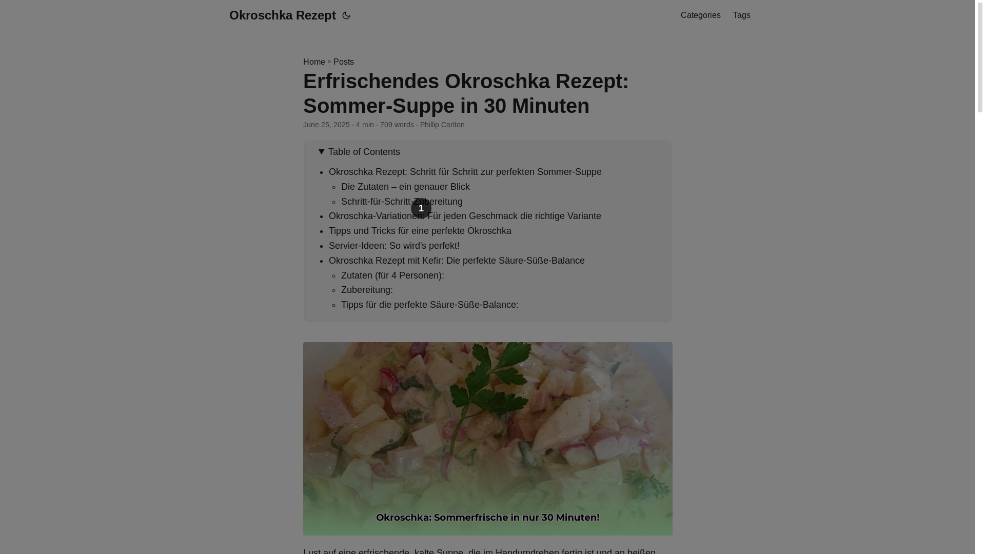 website screenshot of https://okroschka-rezept.pages.dev/