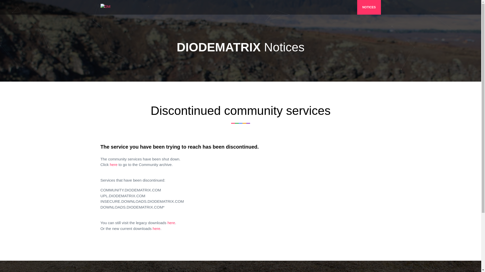 website screenshot of https://community.diodematrix.com/viewtopic.php?f=13&t=219