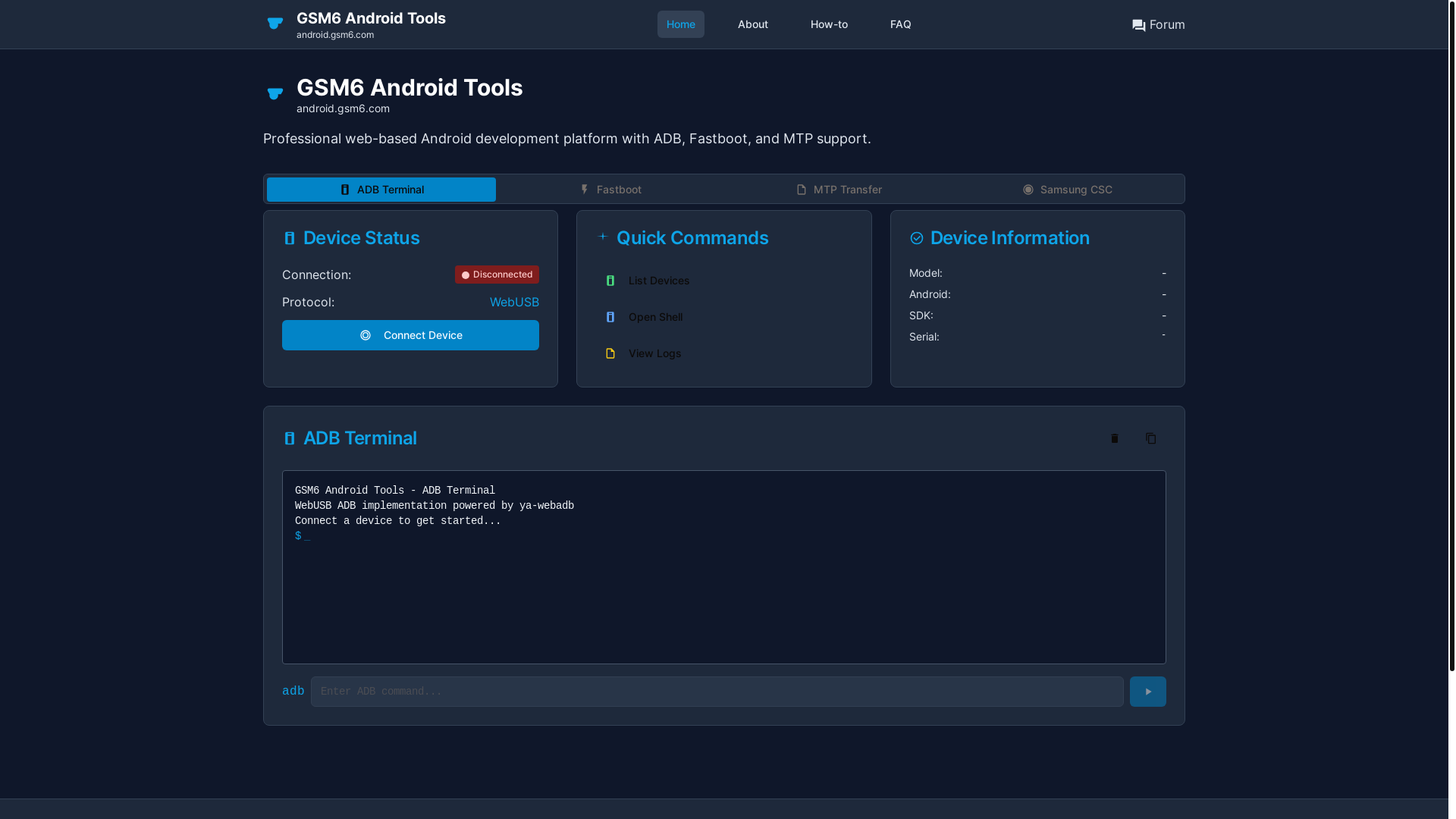 website screenshot of https://androidtool.pages.dev/