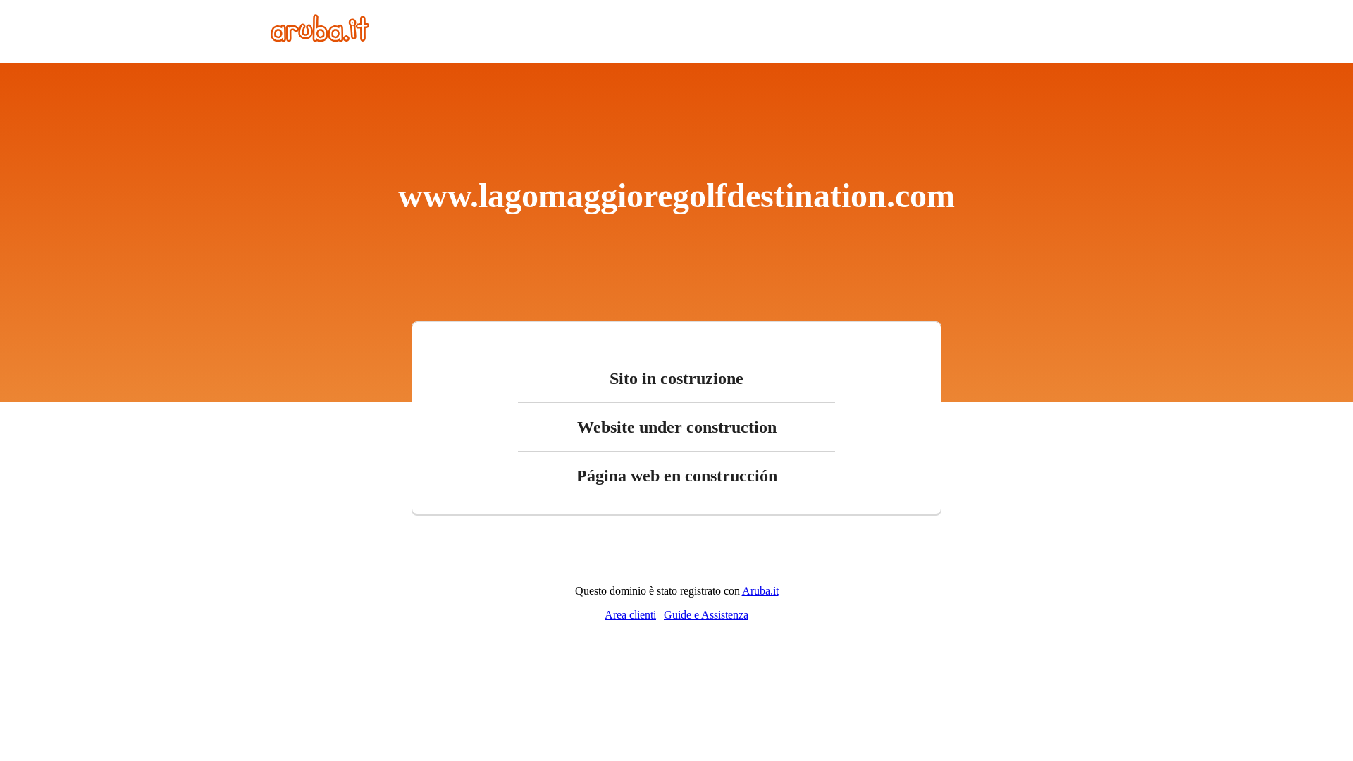 website screenshot of https://lagomaggioregolfdestination.com/