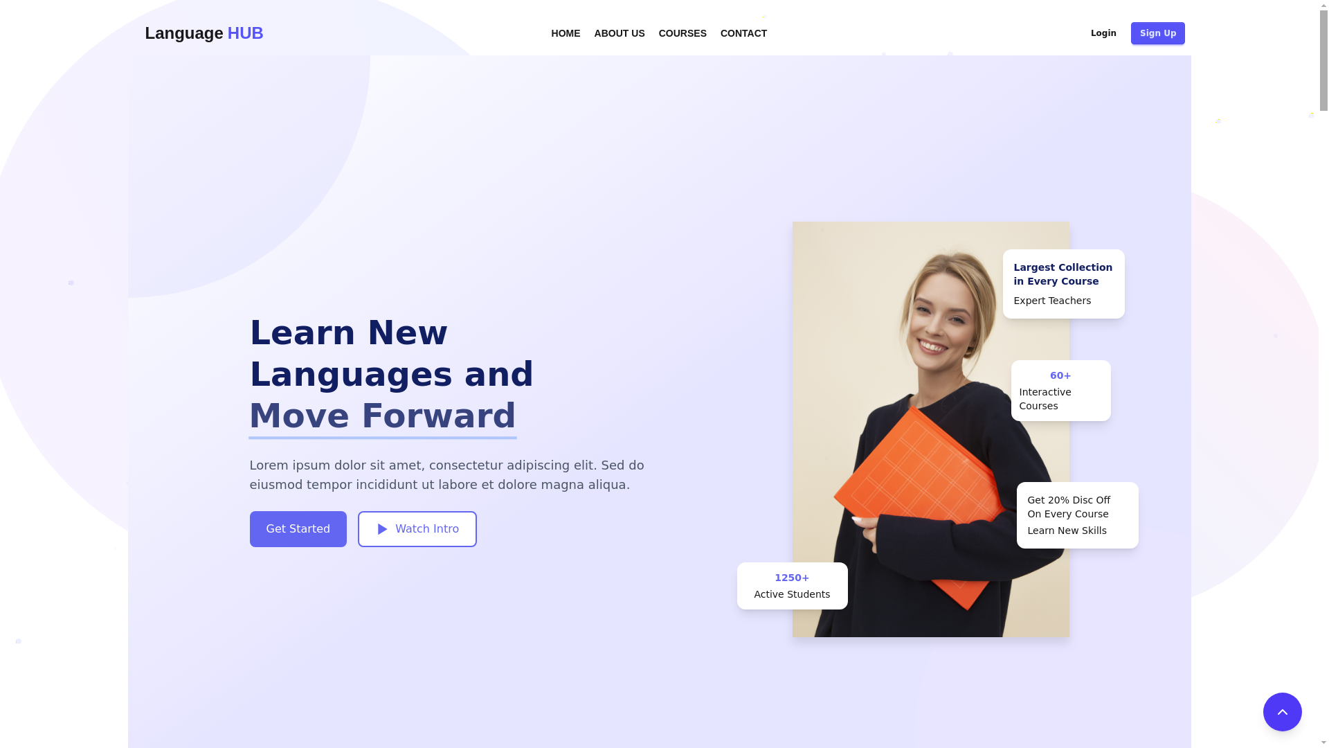website screenshot of https://languagehub.pages.dev/
