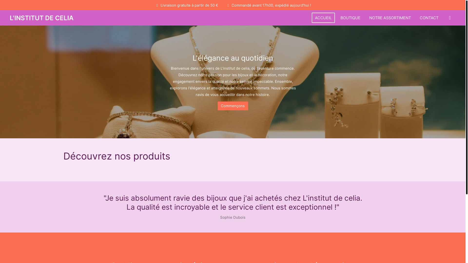 website screenshot of https://linstitut-de-celia.fr/
