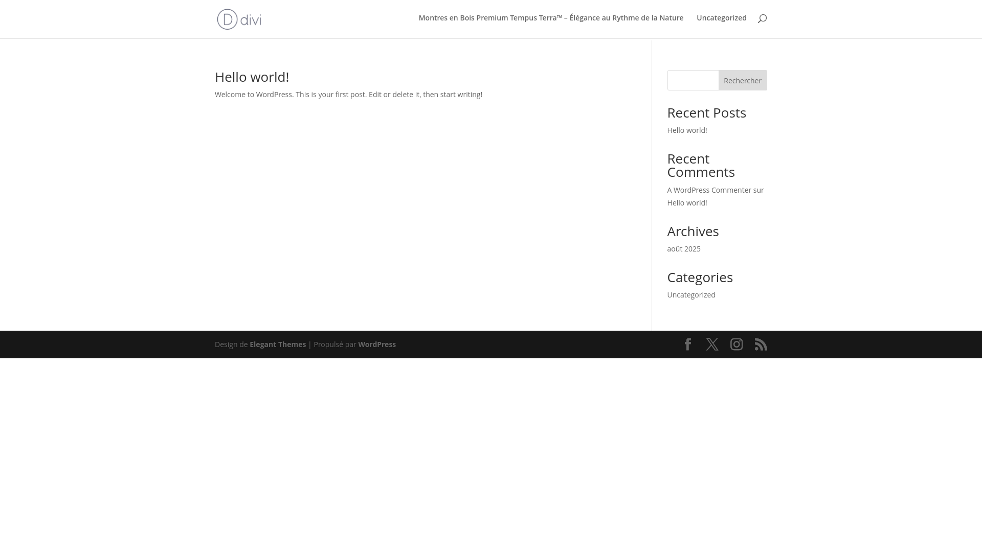 website screenshot of https://tempusterra.store/