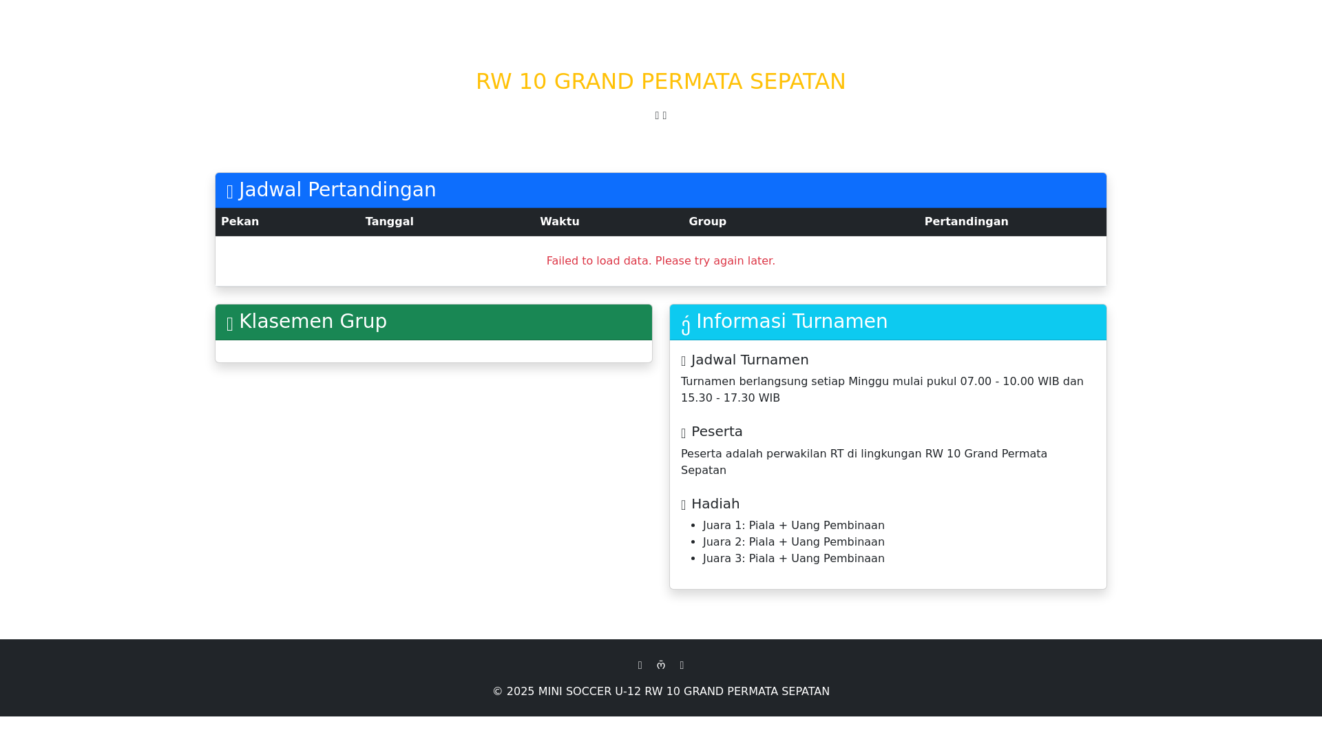 website screenshot of https://minisoccer-gps.pages.dev/