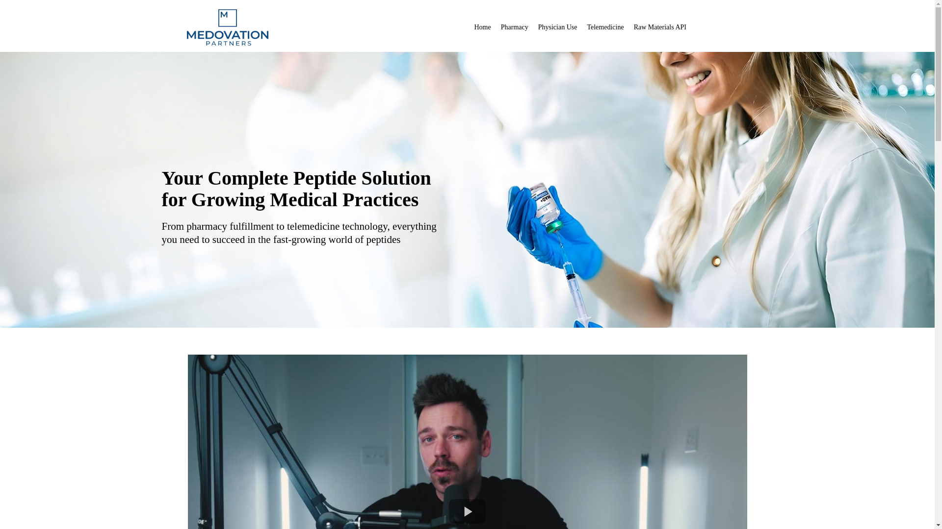 website screenshot of https://biopeptideconnect.com/