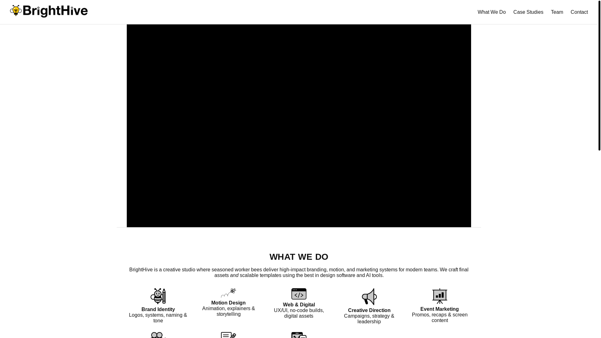 website screenshot of https://brighthive.cc/