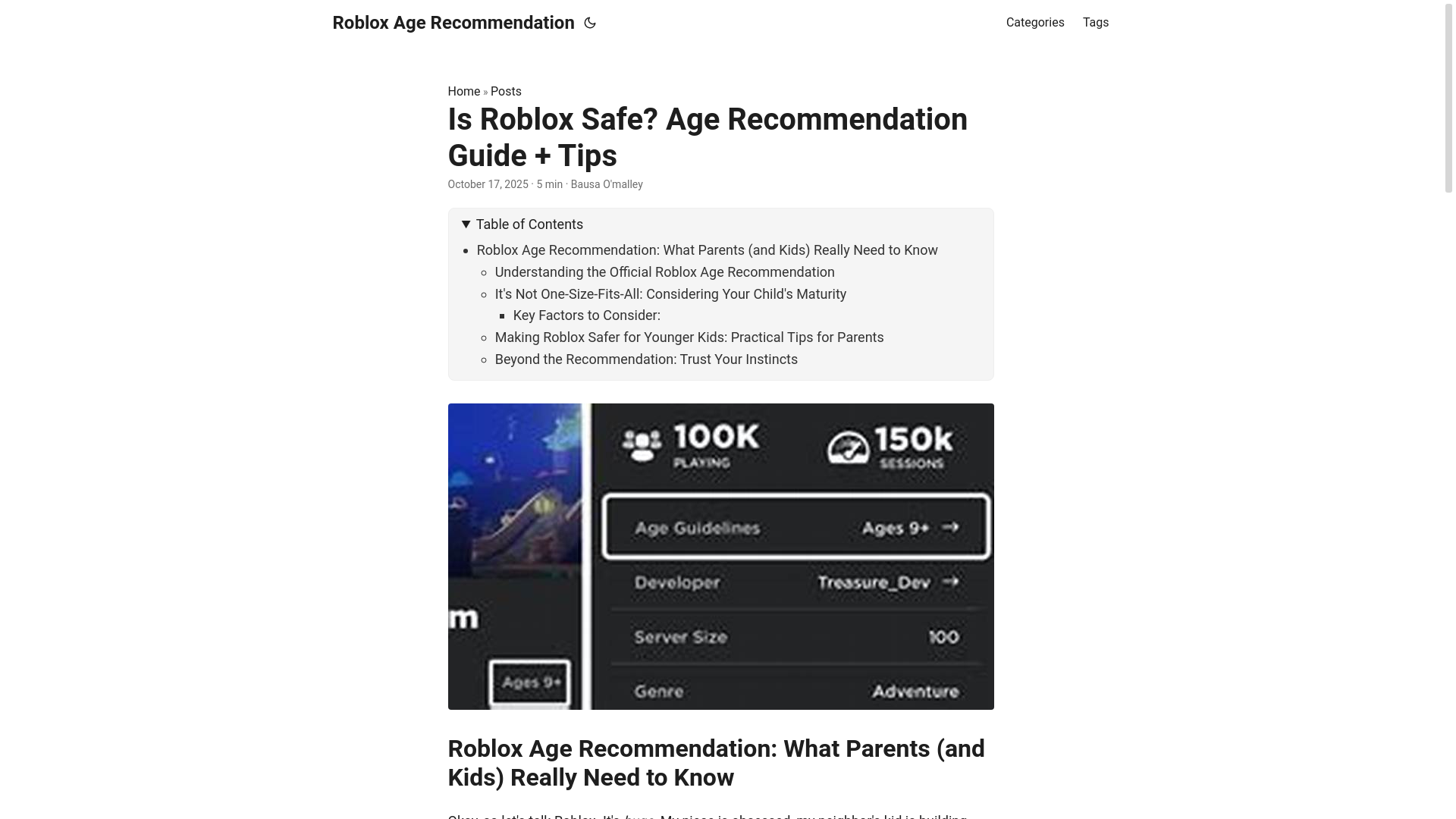 website screenshot of https://roblox-age-recommendation.pages.dev/