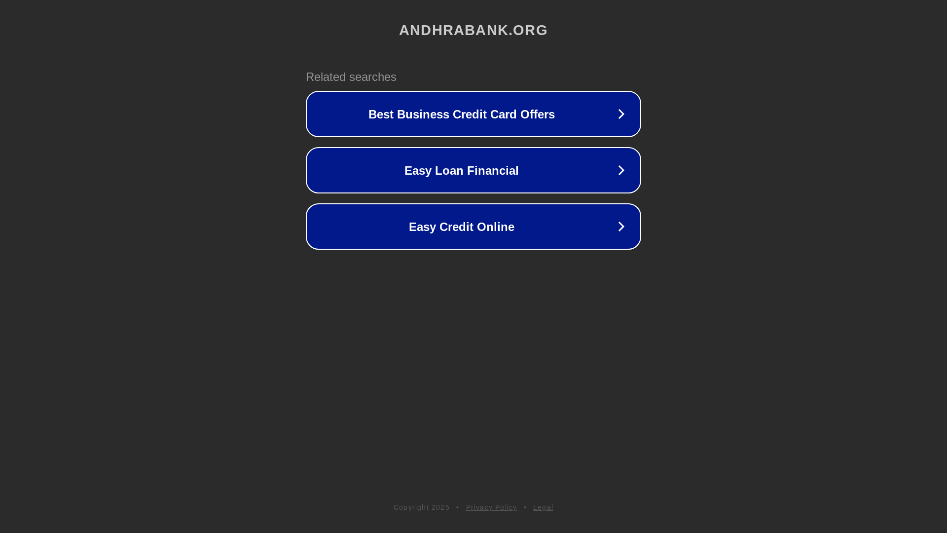 website screenshot of https://andhrabank.org/