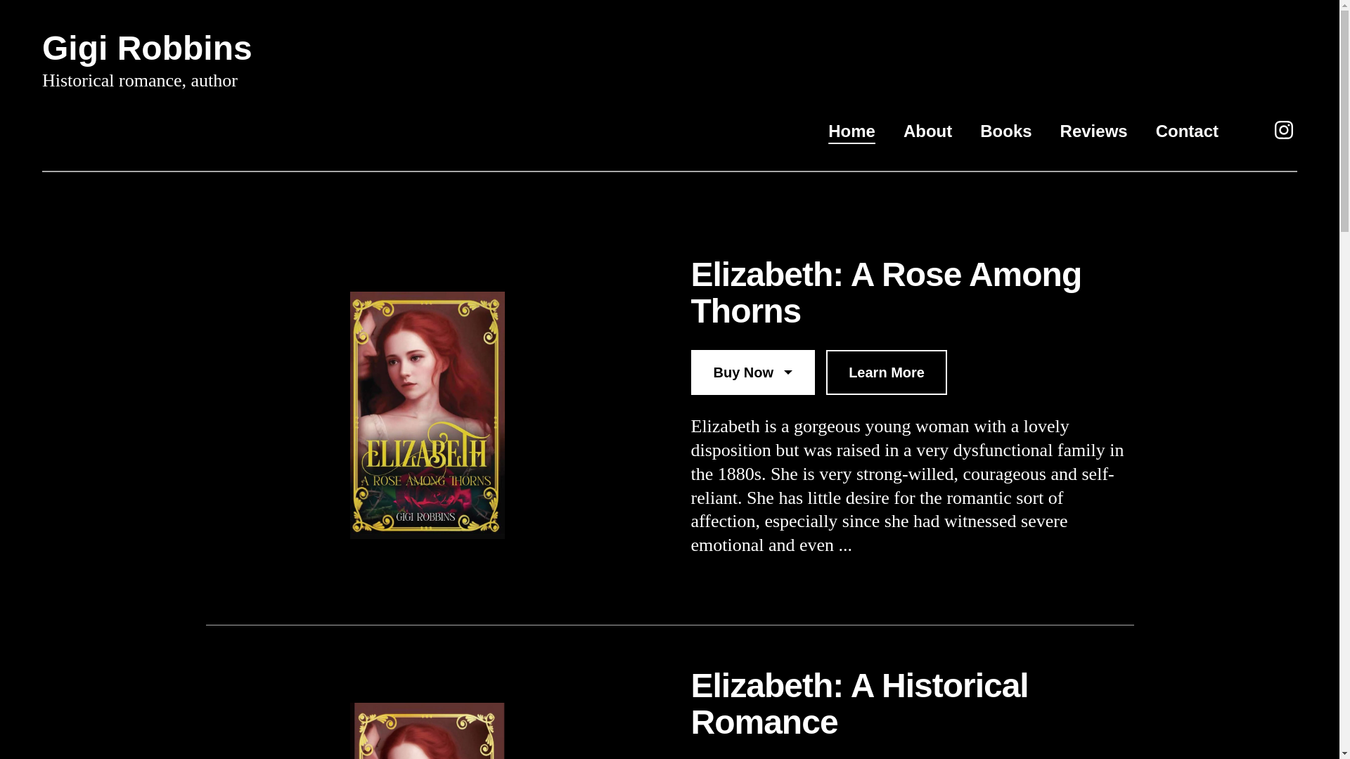 website screenshot of https://gigirobbinsauthor.com/