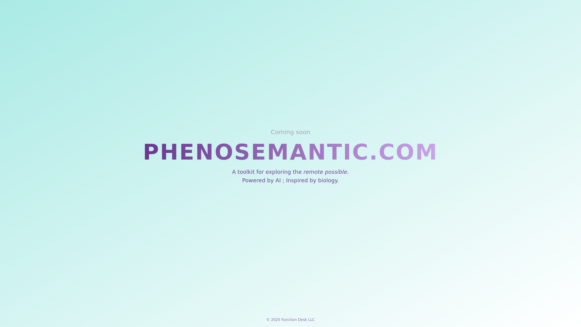 website screenshot of https://phenosemantic.com/